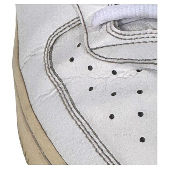 Nike Court Vision Low Top White Iridescent Swoosh Sneakers Women's Size 8 M - Picture 3 of 9